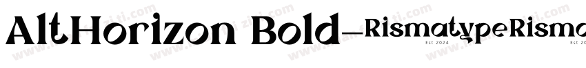 AltHorizon Bold字体转换